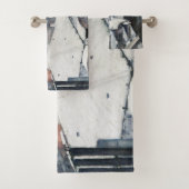 Gustave Caillebotte - Rooftops im Schnee Badhandtuch Set (Insitu)