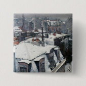 Gustave Caillebotte - Rooftops im Schnee Button (Vorderseite)