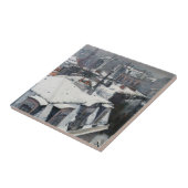 Gustave Caillebotte - Rooftops im Schnee Fliese (Seite)