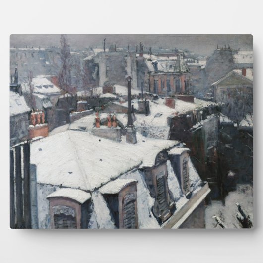 Gustave Caillebotte - Rooftops im Schnee Fotoplatte (Vorderseite)