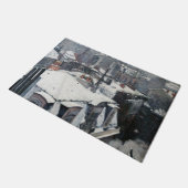 Gustave Caillebotte - Rooftops im Schnee Fußmatte (Schrägansicht)