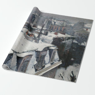 Gustave Caillebotte - Rooftops im Schnee Geschenkpapier