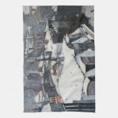 Gustave Caillebotte - Rooftops im Schnee Geschirrtuch (Vertikal)