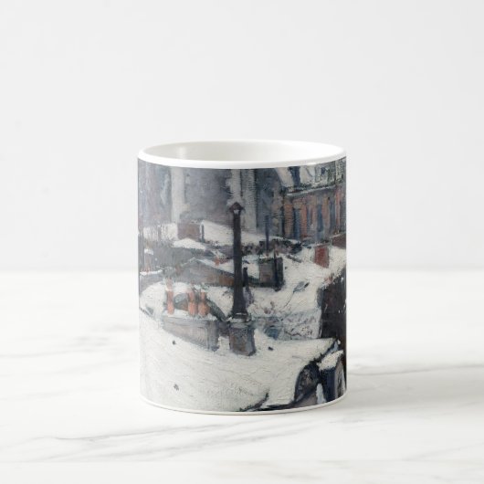 Gustave Caillebotte - Rooftops im Schnee Kaffeetasse (Mittel)