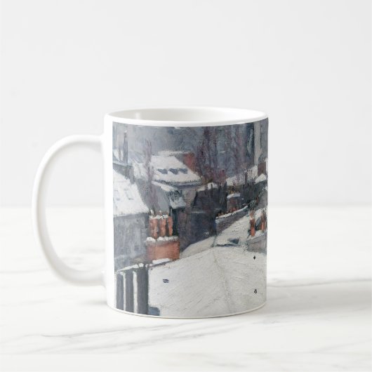 Gustave Caillebotte - Rooftops im Schnee Kaffeetasse (Links)