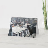 Gustave Caillebotte - Rooftops im Schnee Karte (Vorderseite)