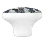 Gustave Caillebotte - Rooftops im Schnee Keramikknauf (Seitenansicht)