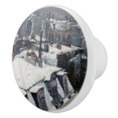 Gustave Caillebotte - Rooftops im Schnee Keramikknauf (Rechts)