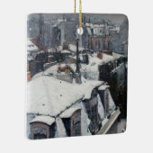 Gustave Caillebotte - Rooftops im Schnee Keramikornament (Rechts)