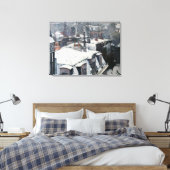 Gustave Caillebotte - Rooftops im Schnee Leinwanddruck (Insitu (Schlafzimmer))