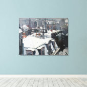 Gustave Caillebotte - Rooftops im Schnee Leinwanddruck (Insitu (Holzboden))