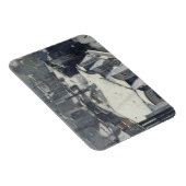 Gustave Caillebotte - Rooftops im Schnee Magnet (Rechte Seite)