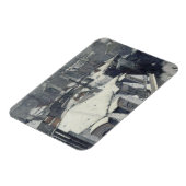 Gustave Caillebotte - Rooftops im Schnee Magnet (Linke Seite)