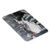 Gustave Caillebotte - Rooftops im Schnee Magnet (Rechte Seite)