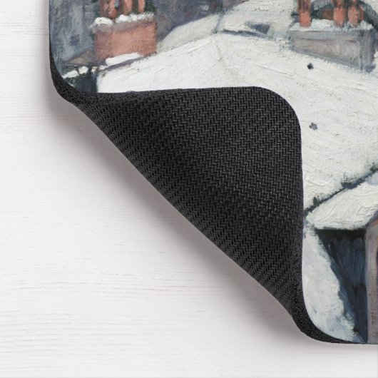 Gustave Caillebotte - Rooftops im Schnee Mousepad (Ecke)