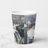 Gustave Caillebotte - Rooftops im Schnee Pappbecher (Rechts)