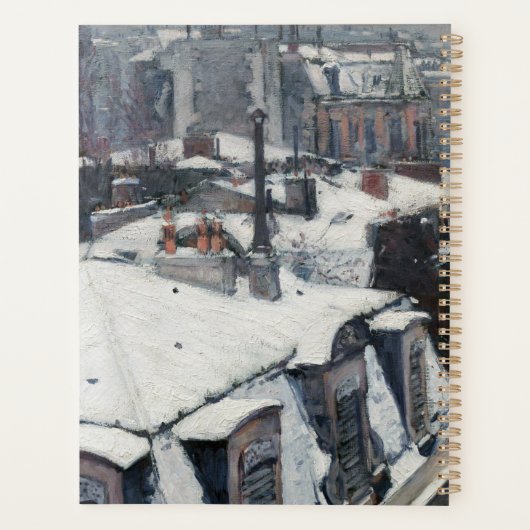 Gustave Caillebotte - Rooftops im Schnee Planer (Rückseite)