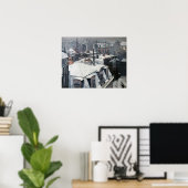 Gustave Caillebotte - Rooftops im Schnee Poster (Heimbüro)