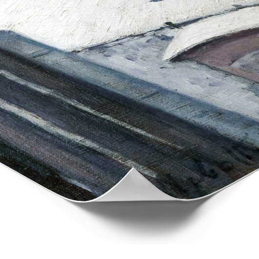 Gustave Caillebotte - Rooftops im Schnee Poster (Ecke)