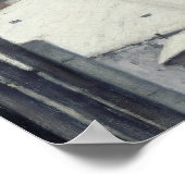 Gustave Caillebotte - Rooftops im Schnee Poster (Ecke)
