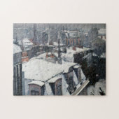 Gustave Caillebotte - Rooftops im Schnee Puzzle (Horizontal)