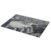 Gustave Caillebotte - Rooftops im Schnee Schneidebrett (Ecke)