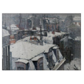 Gustave Caillebotte - Rooftops im Schnee Schneidebrett (Vorderseite)