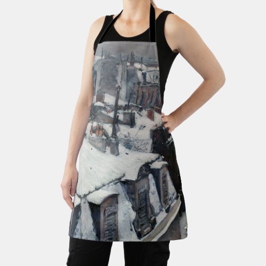 Gustave Caillebotte - Rooftops im Schnee Schürze (InSitu)