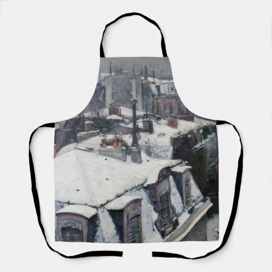 Gustave Caillebotte - Rooftops im Schnee Schürze (Vorderseite)