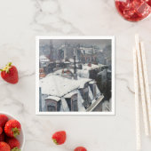 Gustave Caillebotte - Rooftops im Schnee Serviette (Beispiel)