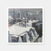 Gustave Caillebotte - Rooftops im Schnee Serviette (Vorderseite)