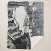Gustave Caillebotte - Rooftops im Schnee Sherpadecke (Vorderseite)