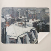 Gustave Caillebotte - Rooftops im Schnee Sherpadecke (Vorderseite (Horizontal))