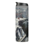 Gustave Caillebotte - Rooftops im Schnee Thermosbecher (Nach rechts gedreht)