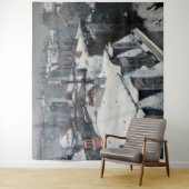 Gustave Caillebotte - Rooftops im Schnee Wandteppich (Beispiel)