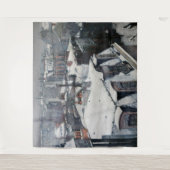 Gustave Caillebotte - Rooftops im Schnee Wandteppich (Vorderseite)