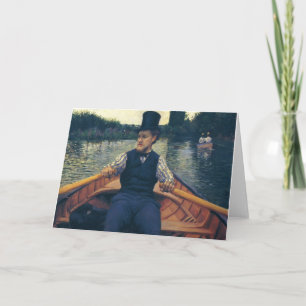 Gustave Caillebotte- Rower in einem Zylinder Karte