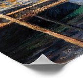 Gustave Caillebotte - Segelboote in Argenteuil Poster (Ecke)