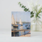 Gustave Caillebotte - Segelboote in Argenteuil Postkarte (Stehend Vorderseite)