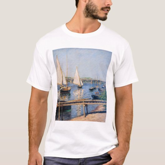 Gustave Caillebotte - Segelboote in Argenteuil T-Shirt (Vorderseite)