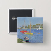 Gustave Caillebotte - Seine in Argenteuil Button (Vorne & Hinten)