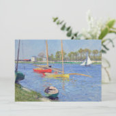 Gustave Caillebotte - Seine in Argenteuil Einladung (Stehend Vorderseite)