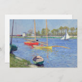 Gustave Caillebotte - Seine in Argenteuil Einladung (Vorne/Hinten)