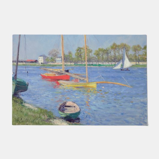 Gustave Caillebotte - Seine in Argenteuil Fußmatte (Vorderseite)