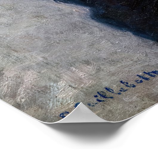 Gustave Caillebotte - Selbstportrait Poster (Ecke)