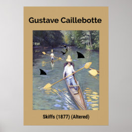 Gustave Caillebotte: Skiffs (1877) (geändert) Poster