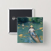 Gustave Caillebotte - Skiffs on Yerres Button (Vorne & Hinten)