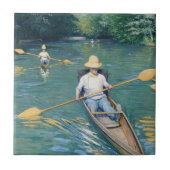 Gustave Caillebotte - Skiffs on Yerres Fliese (Vorderseite)