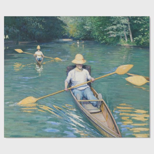 Gustave Caillebotte - Skiffs on Yerres Geschenkpapier (Flach)
