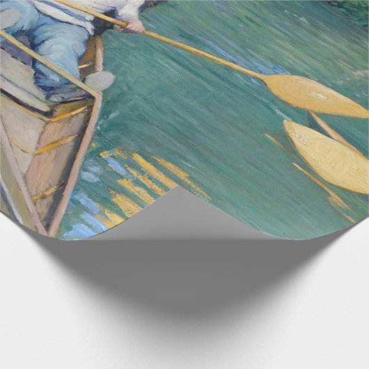 Gustave Caillebotte - Skiffs on Yerres Geschenkpapier (Ecke)